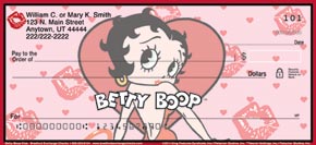 Betty Boop Kiss Personal Check Designs