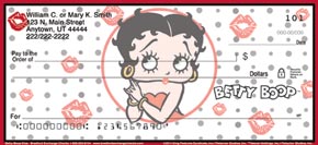 Betty Boop Kiss Personal Check Designs